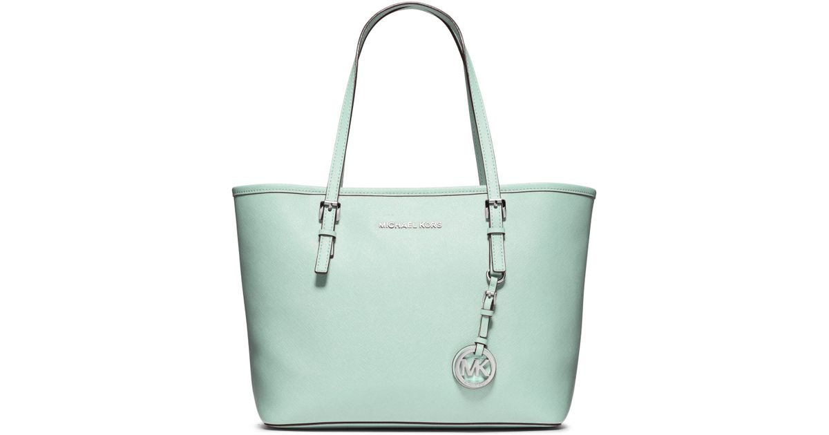 michael kors jet set travel saffiano leather small tote