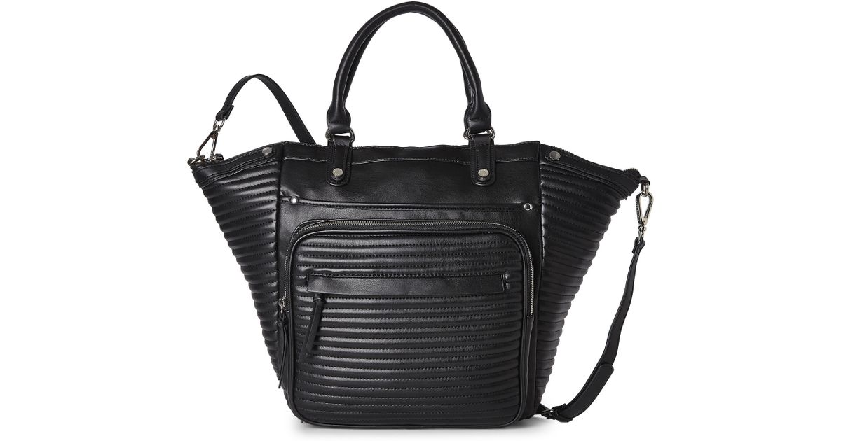 Steve Madden Black Braven Tote - Lyst