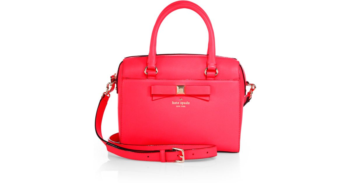 Lyst Kate spade new york Holly Street Ashton Bow Satchel in Pink