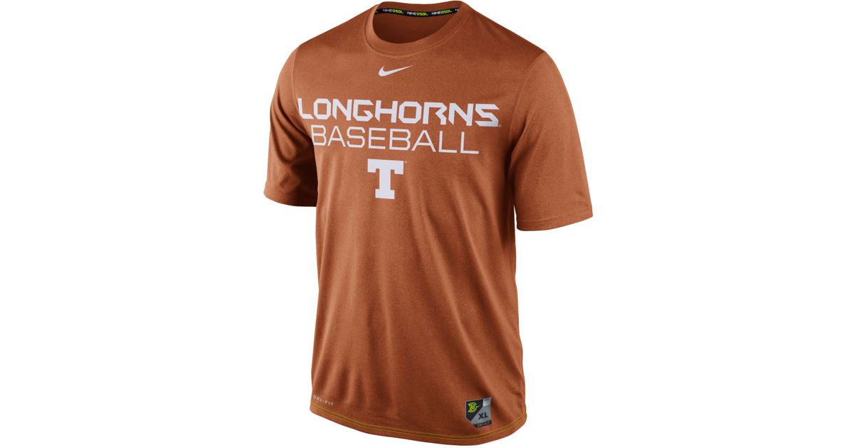 nike texas longhorns baseball jersey