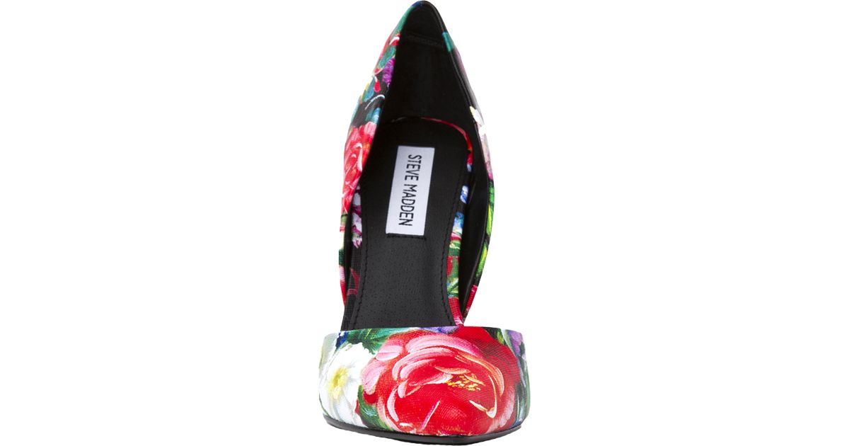steve madden floral pumps