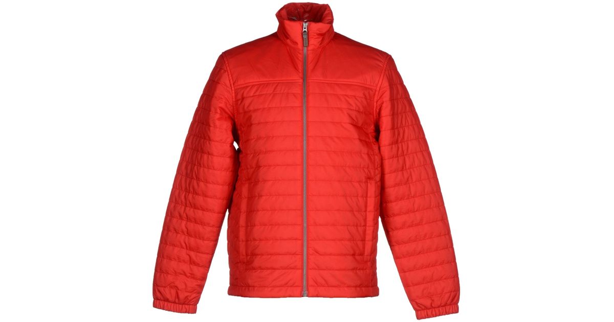 timberland jacket red