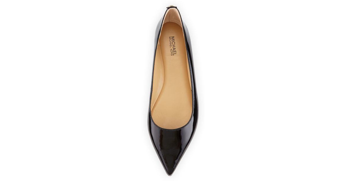 Arianna Patent Pointed-toe Flat 