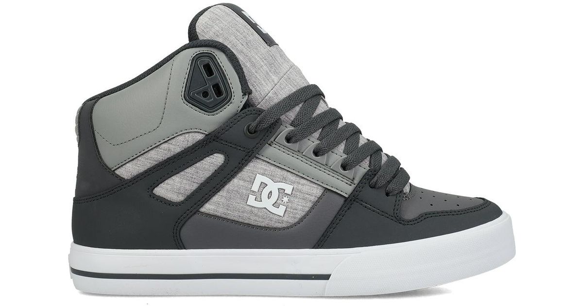 Dynamic Dc Gray DC Shoes Pure High Shoes in Gray for Men | Lyst