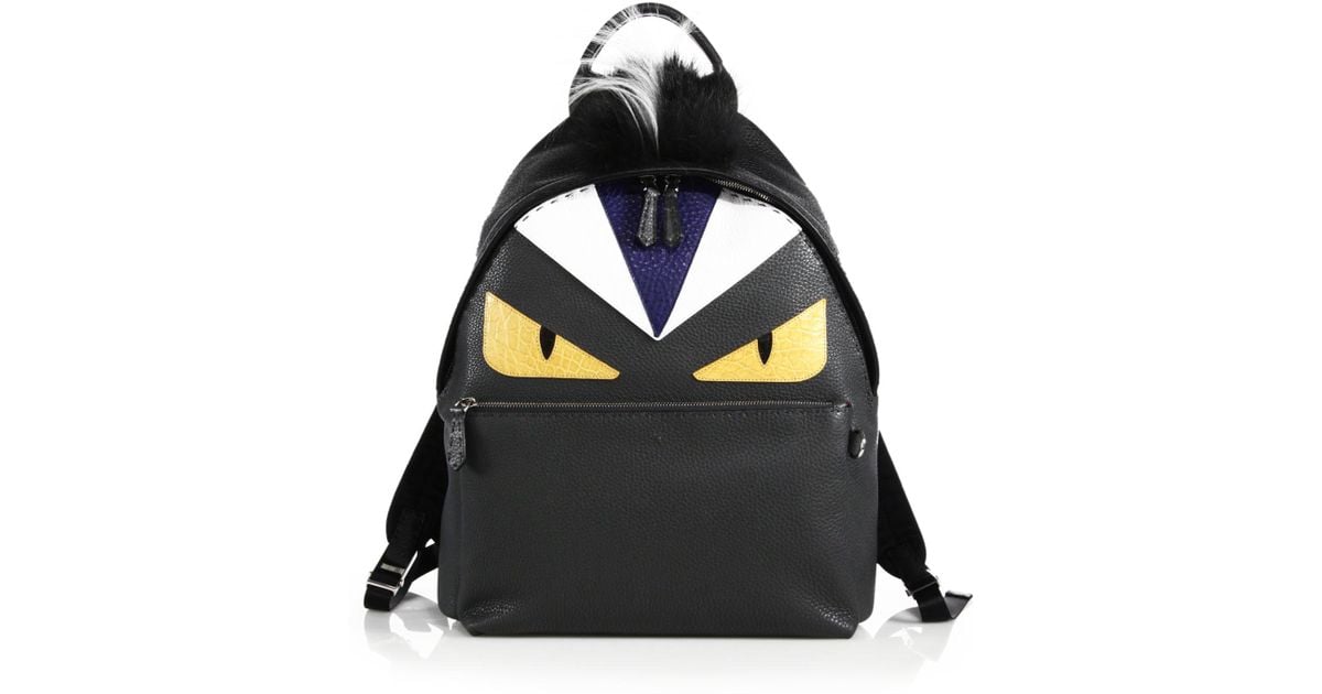 fendi backpack with fur