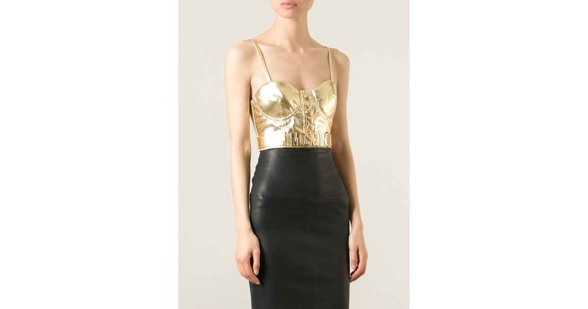 moschino bustier top