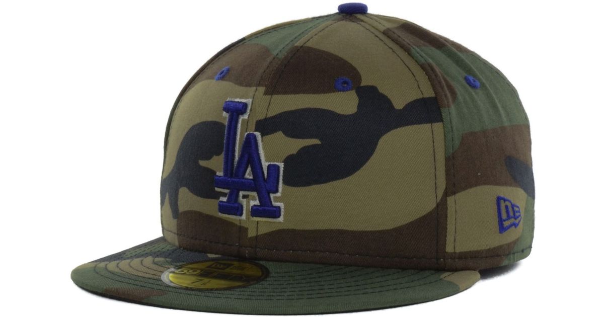 la dodgers camo fitted hat