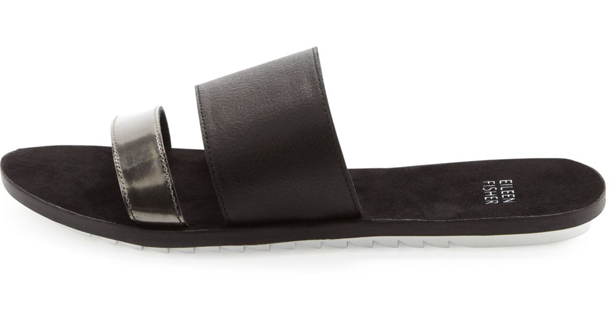 Colorblock strappy sandal with cork platform and dual adjustable ankle straps. Measurements 
