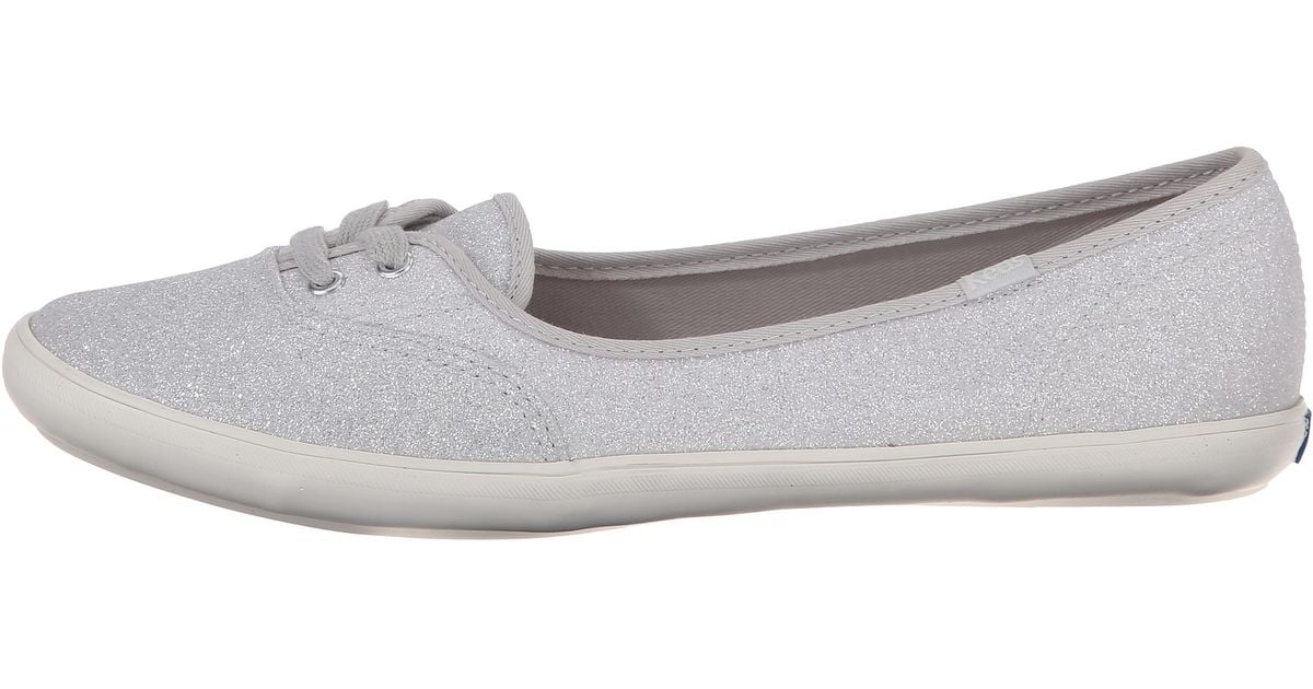 white glitter keds