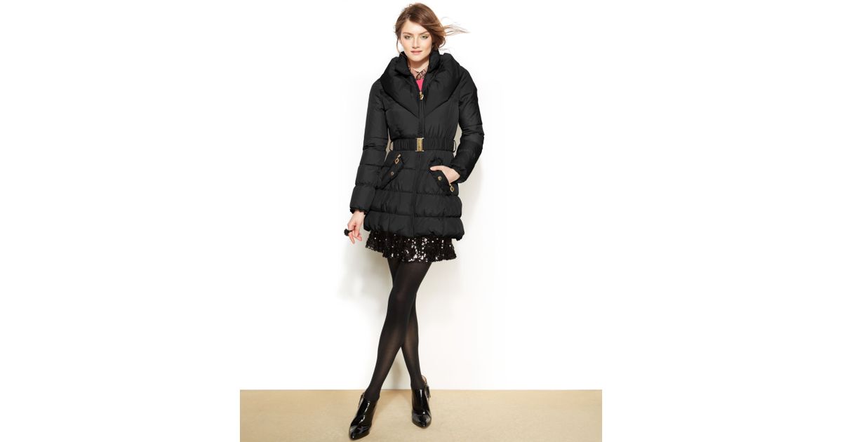 betsey johnson long puffer coat
