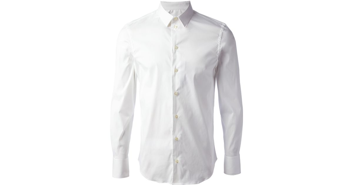 cheap white collared shirts