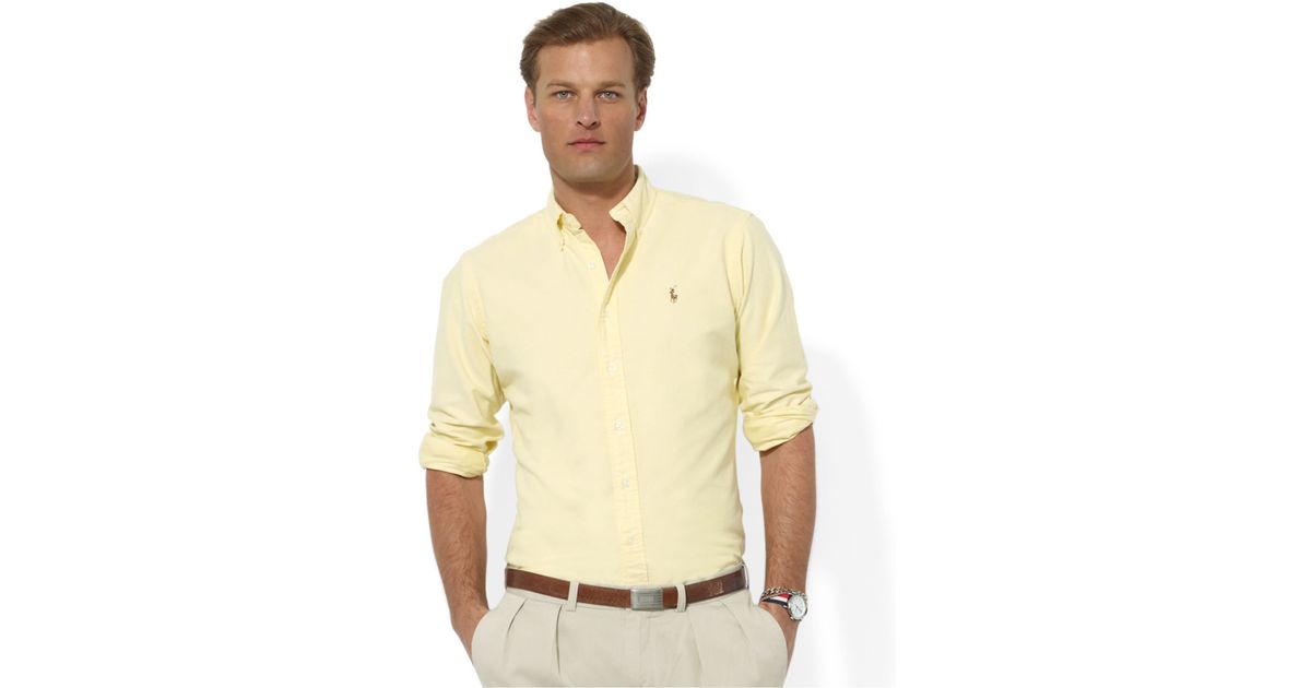 yellow shirt ralph lauren