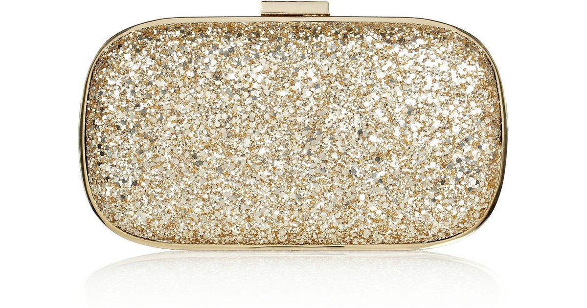 anya hindmarch gold clutch