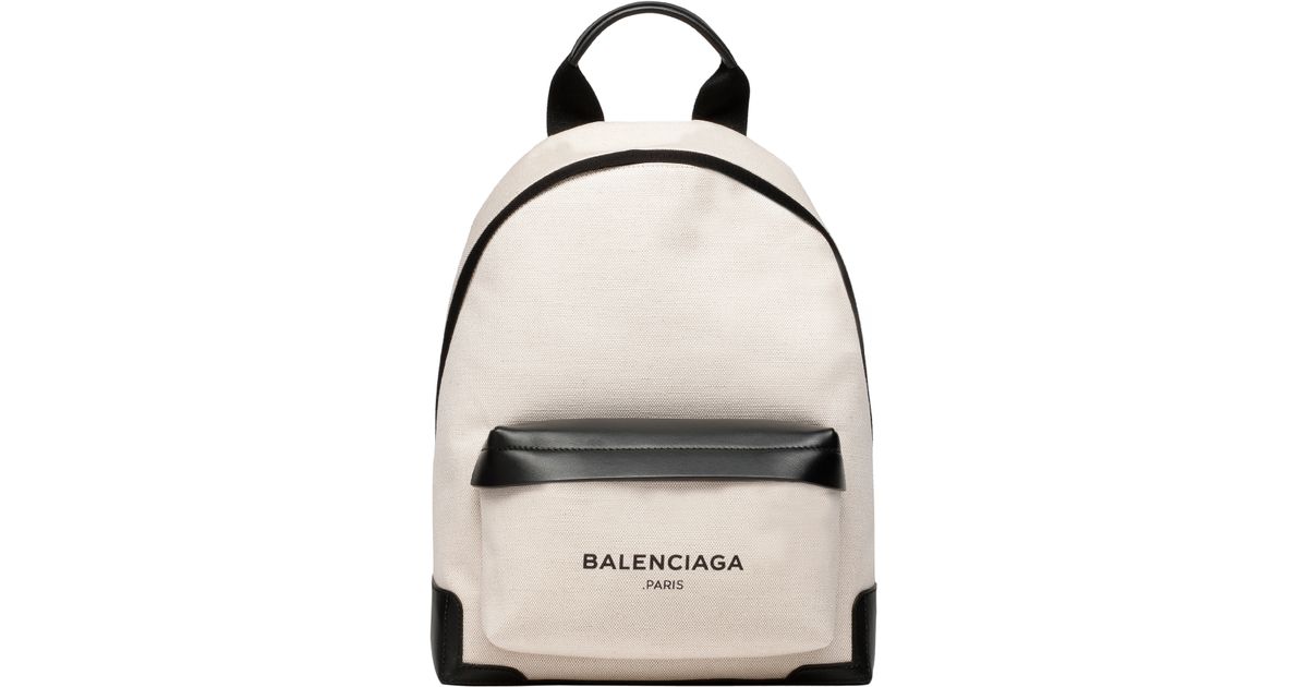 balenciaga backpack white