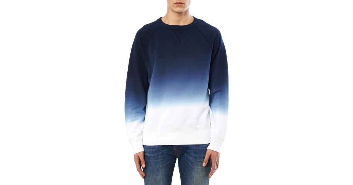 blue ombre sweatshirt