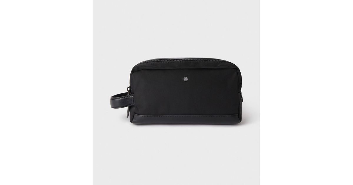 Osprey London Black The Business Class Nylon Wash Bag for men