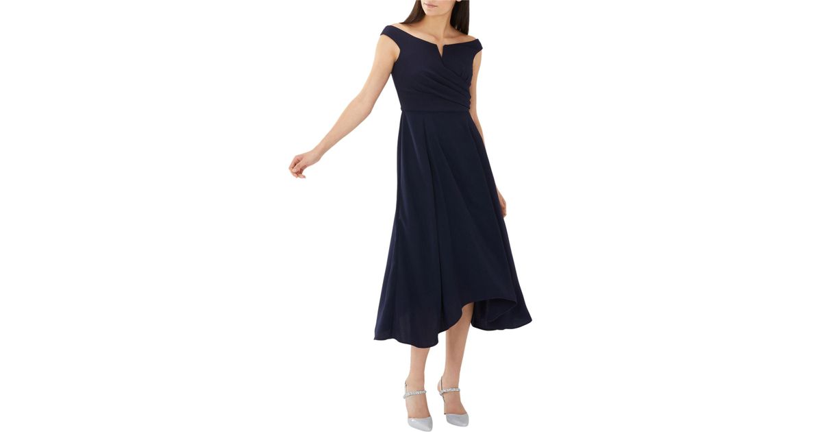 coast grey claude print soft midi dress