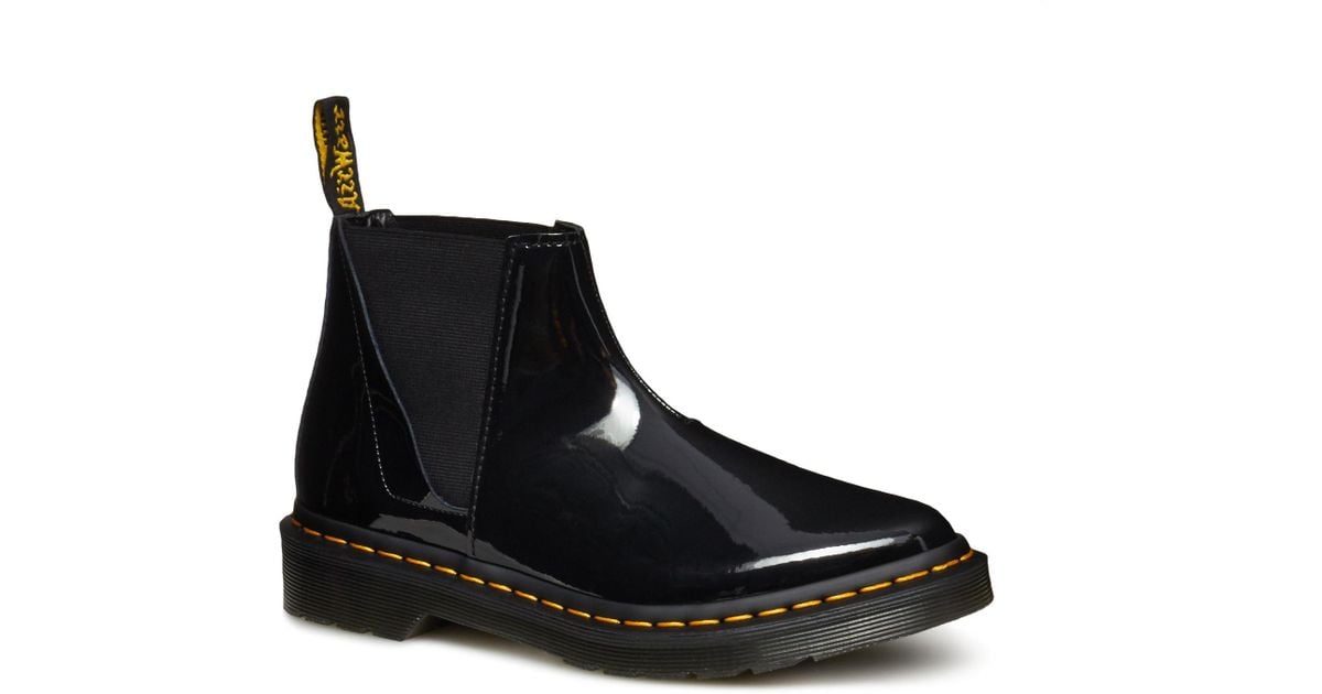dr martens bianca patent chelsea boots