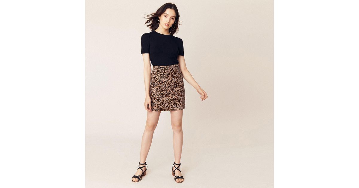 oasis leopard print skirt