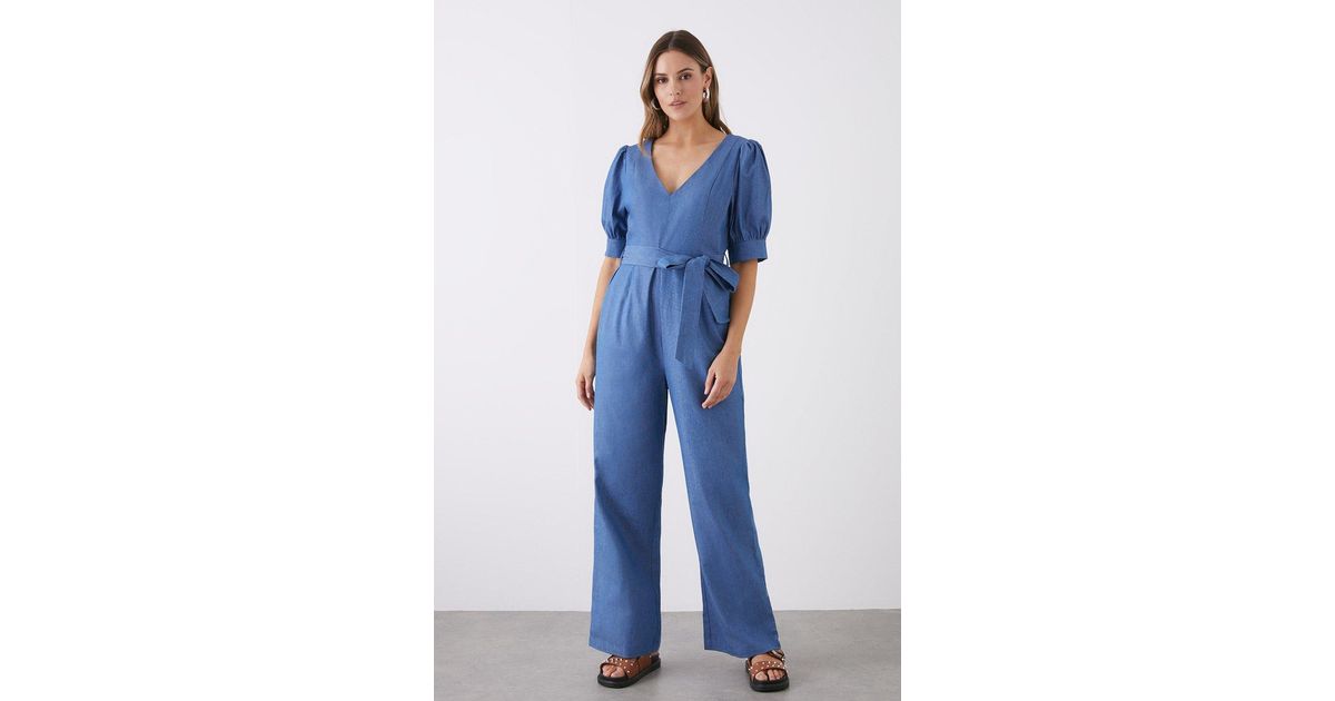 Dorothy perkins cheap denim jumpsuit