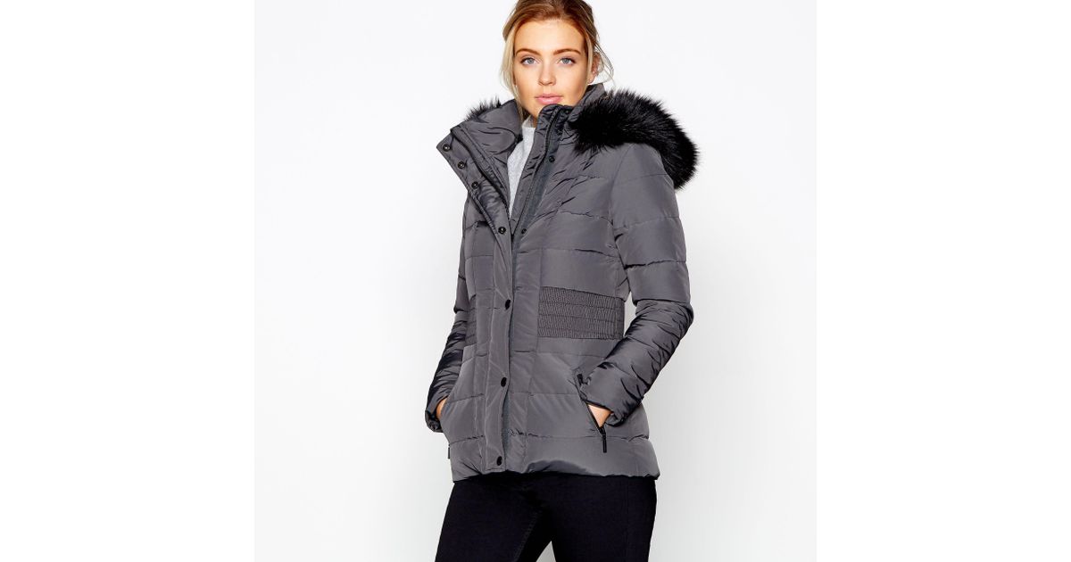 J By Jasper Conran Multicolor Khaki Feather And Down Padded Coat