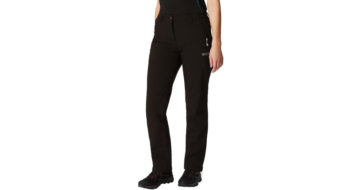 Regatta Black Geo Softshell Ii Trousers - Lyst