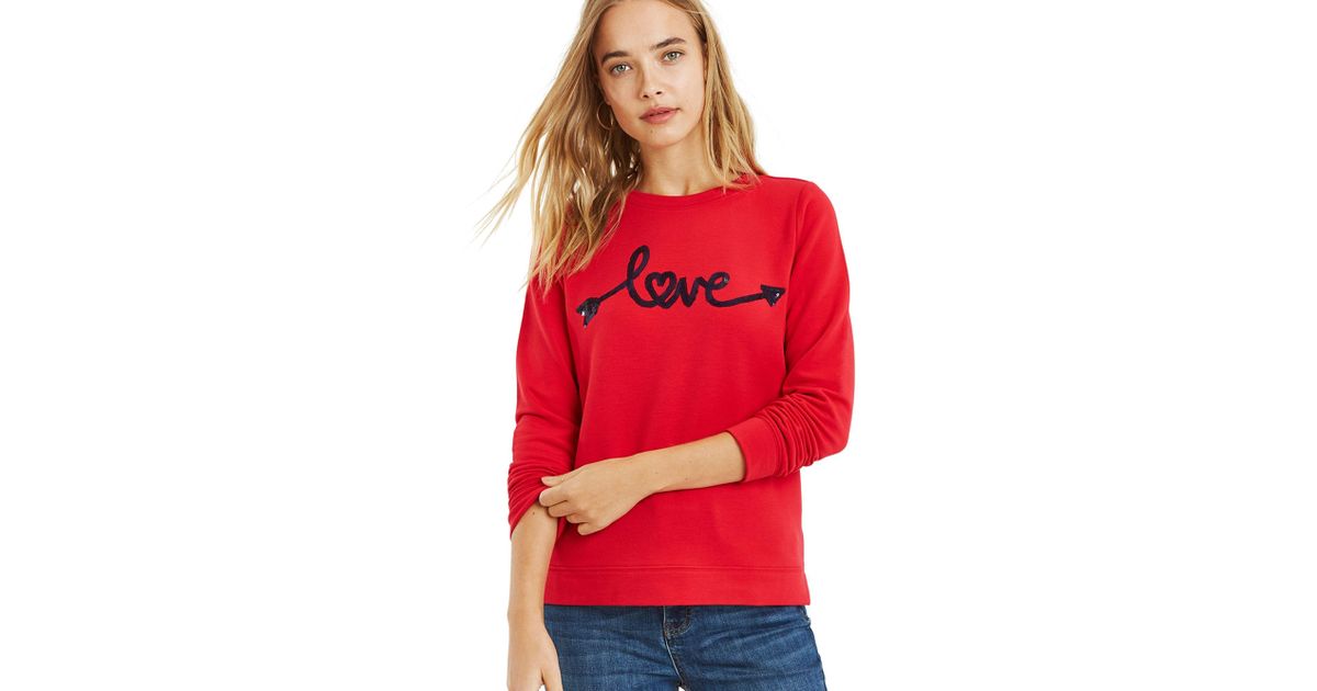 red love sweatshirt