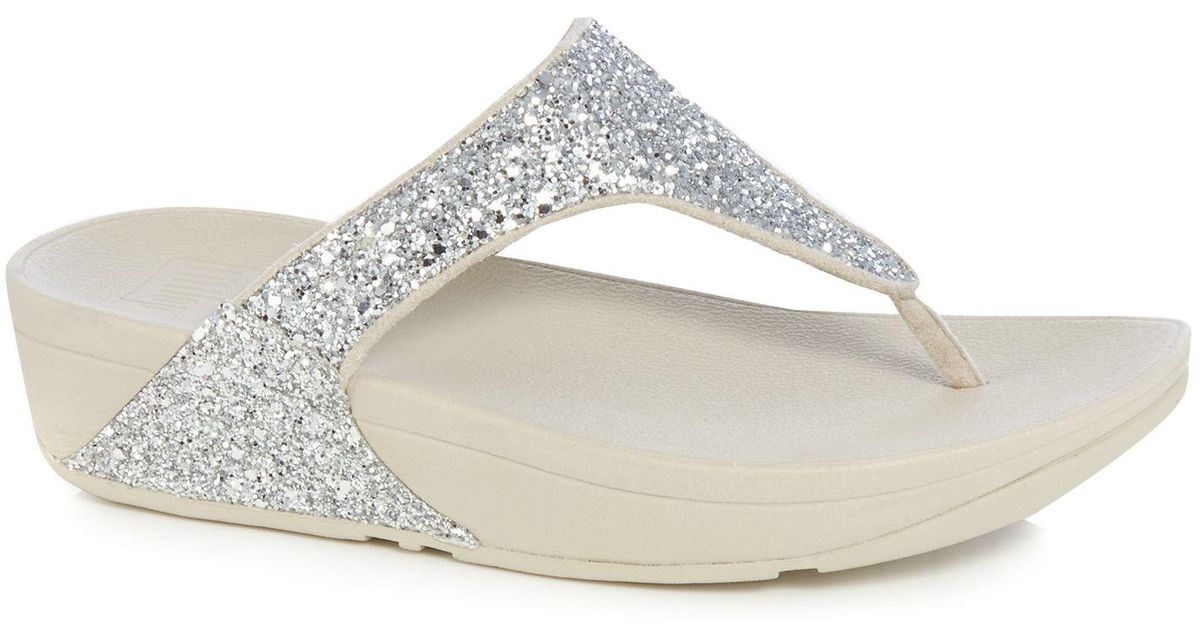 fitflop glitterball silver