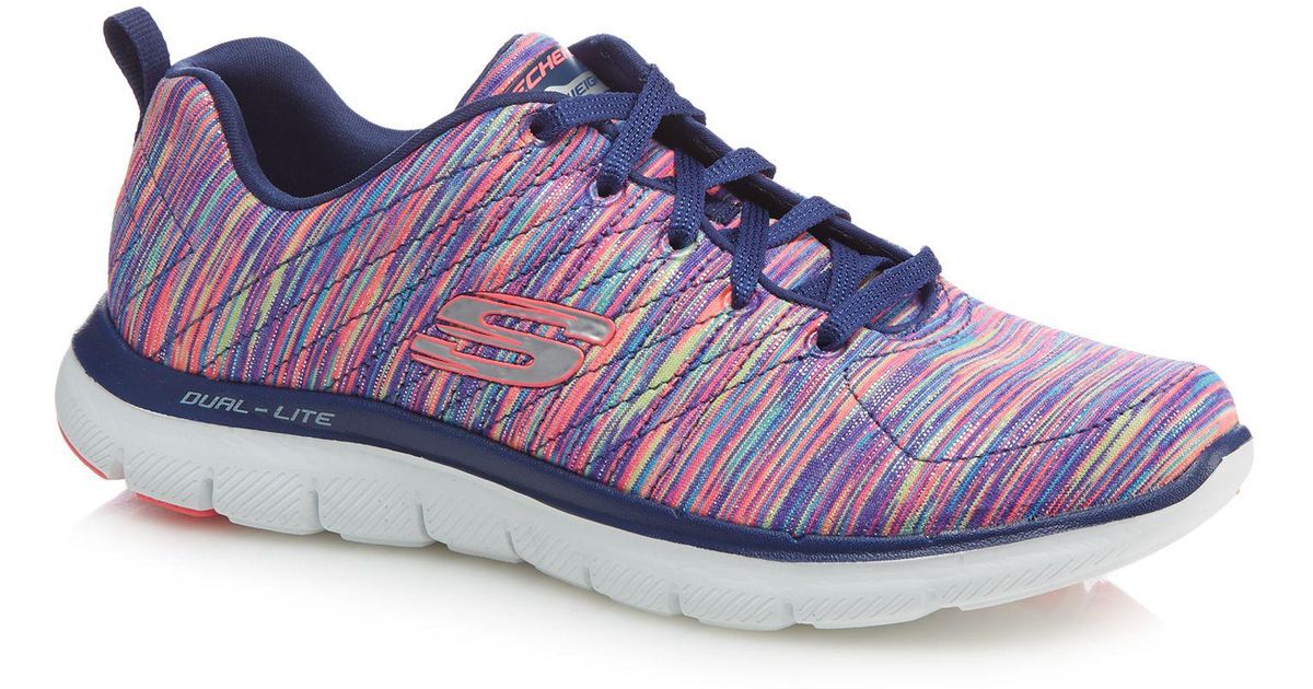 skechers multi coloured trainers