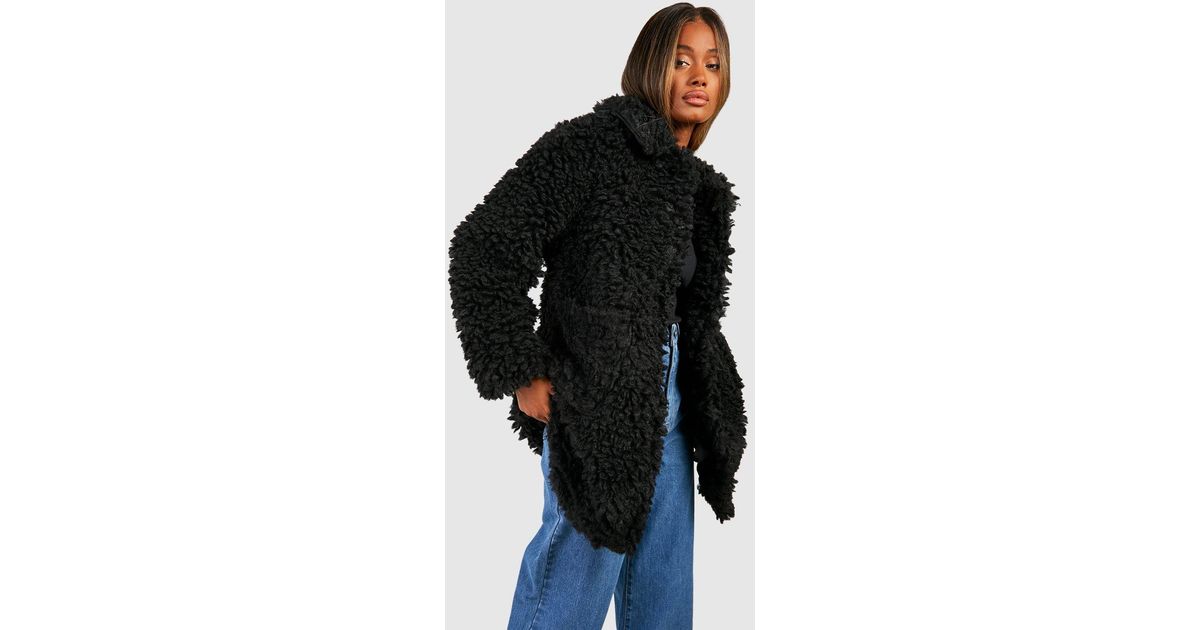 Superdry chester store faux fur coat