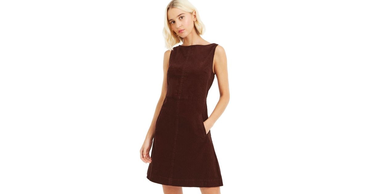oasis denim slash neck dress
