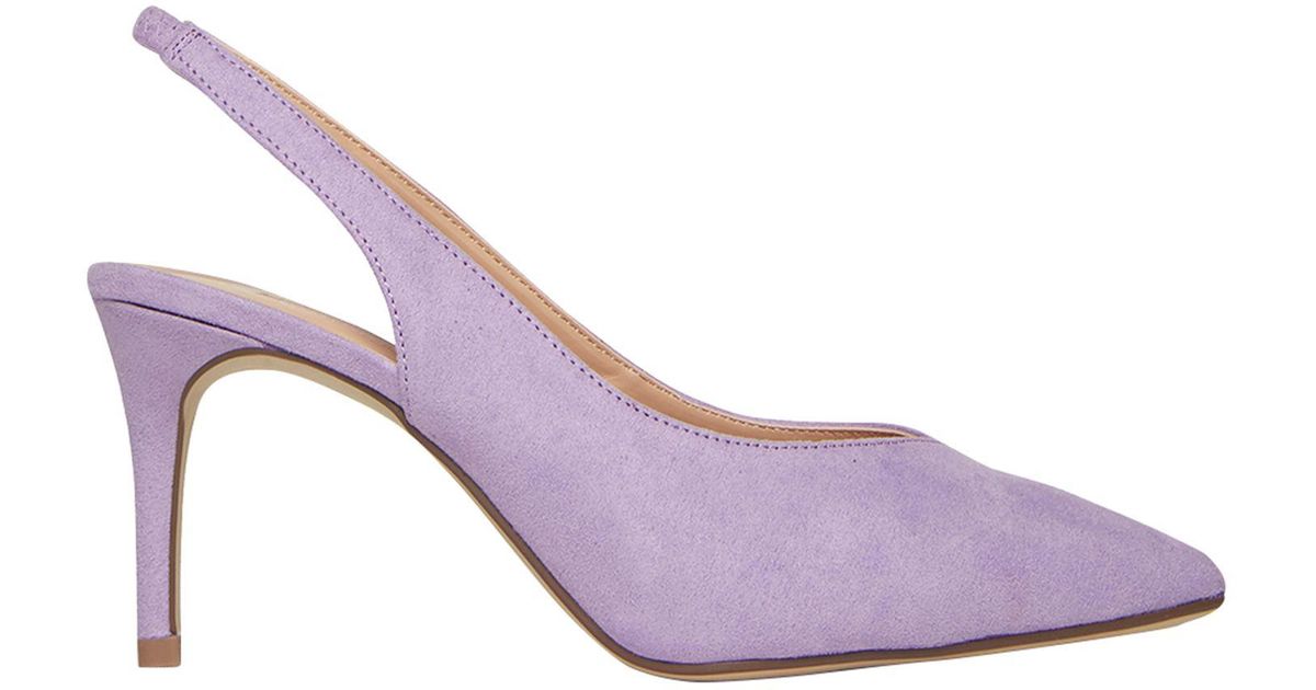 lilac slingback shoes