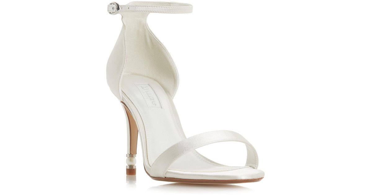 ivory heels with ankle strap