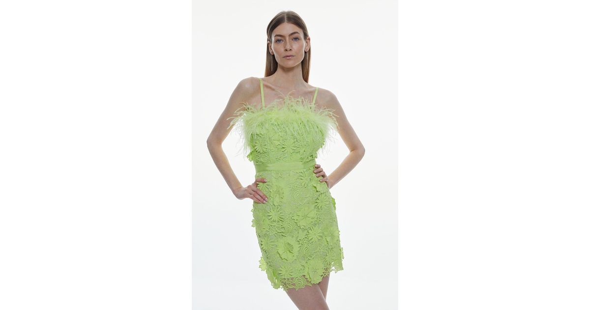 Karen millen hotsell lime lace dress