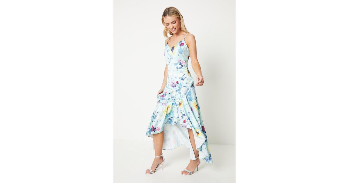 Satin jacquard cami dress 2025