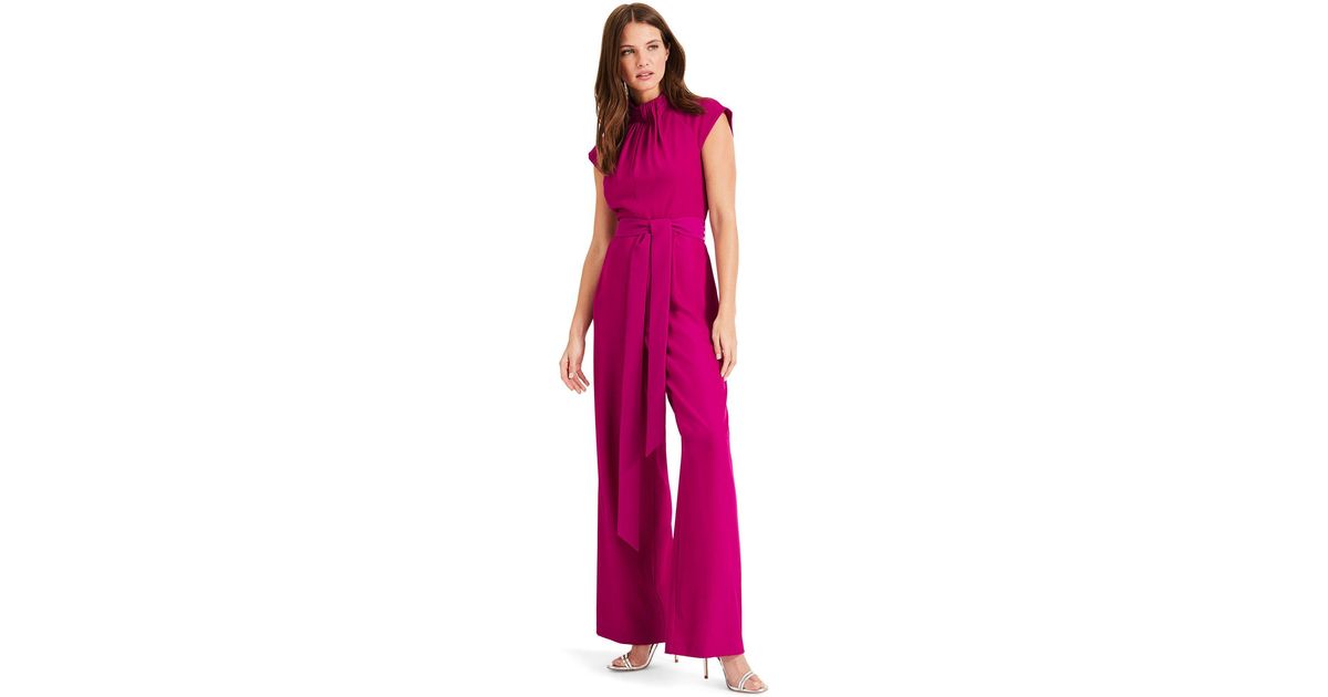 bright purple jumpsuit