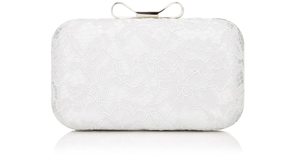 Precis Pee White Poetic Lace Clutch Bag Precis Pee White Poetic Lace Clutch Bag