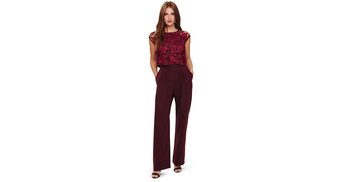 phase eight oxblood moriko jumpsuit