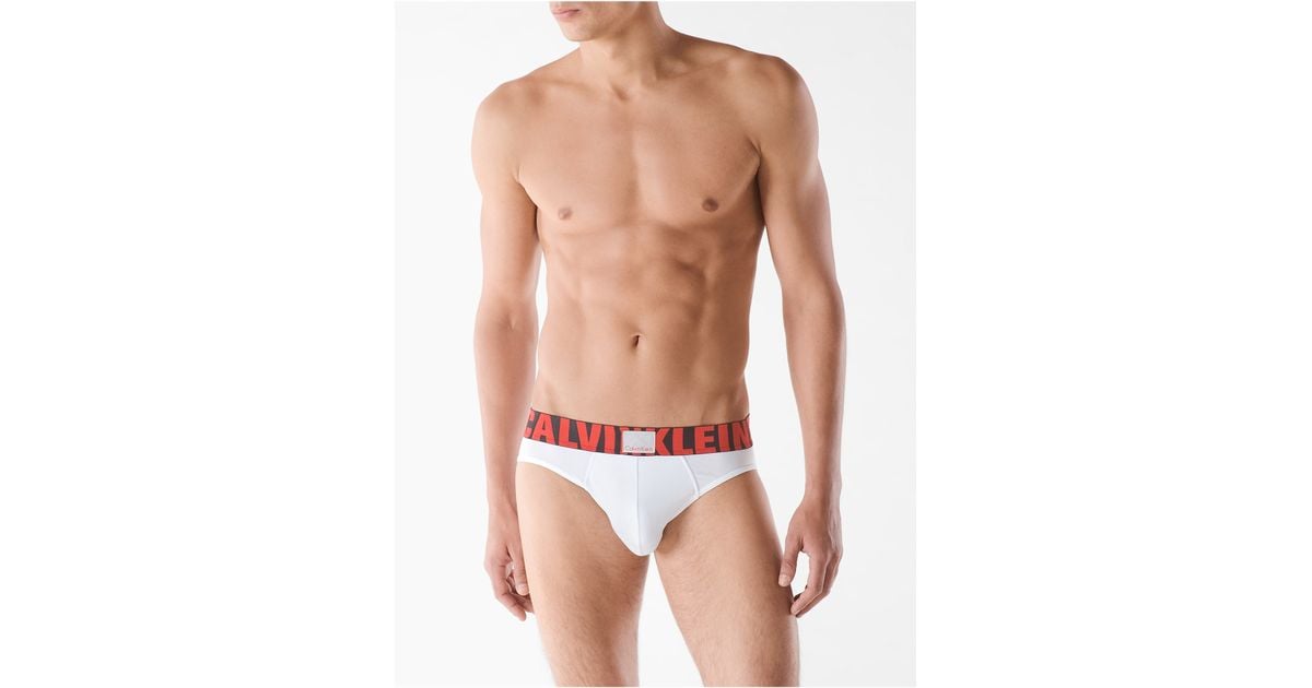 Calvin Klein Synthetic Underwear X-micro Hip Brief in White for 