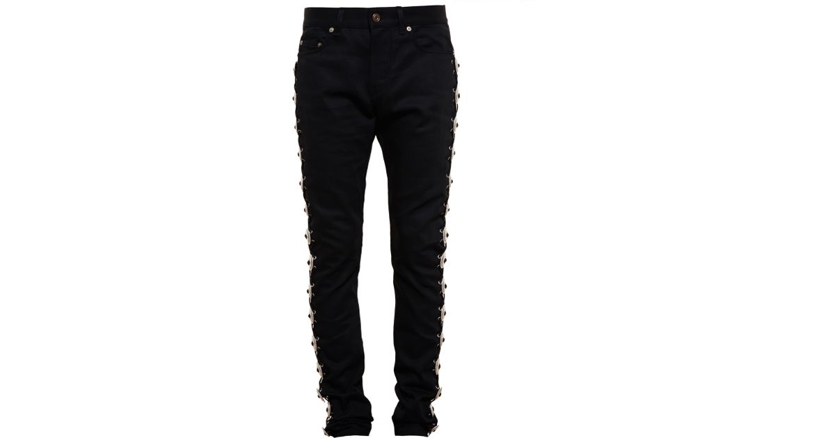 saint laurent concho jeans