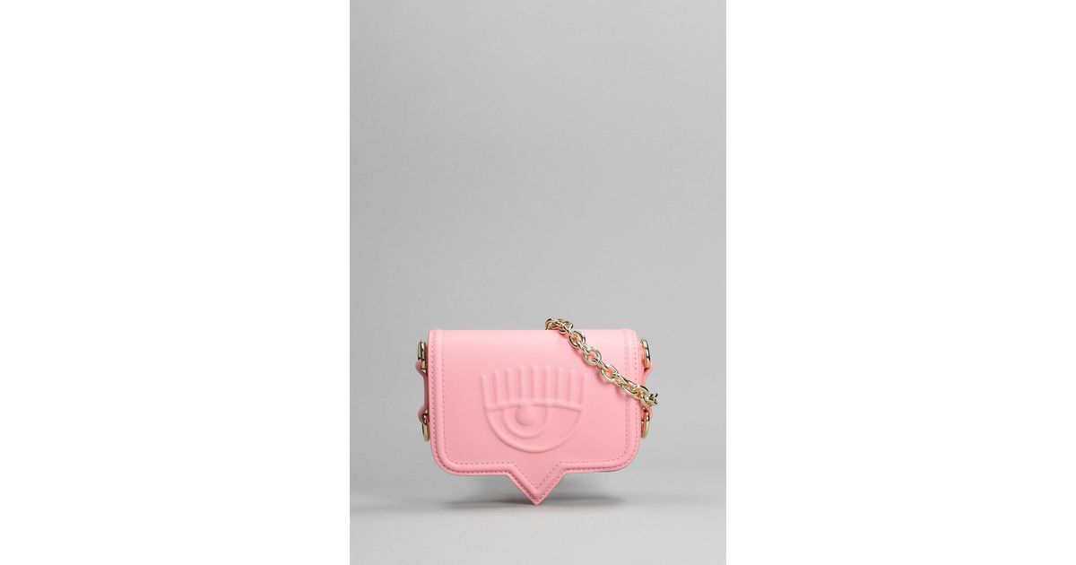Chiara Ferragni Shoulder Bag In Rose-pink Faux Leather | Lyst