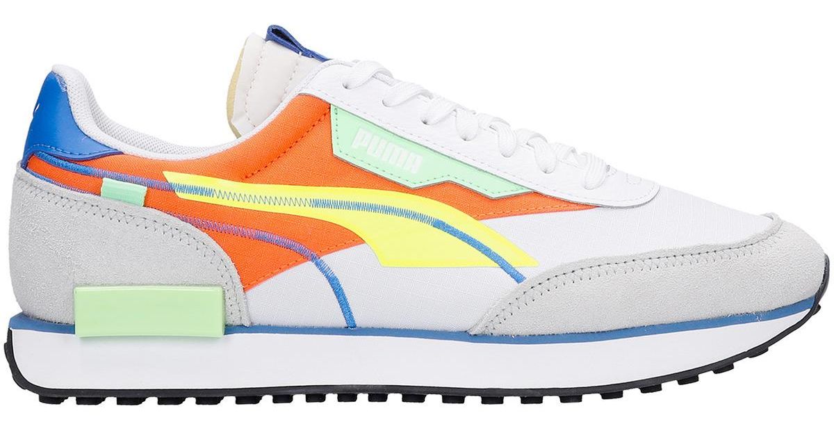 puma future rider white