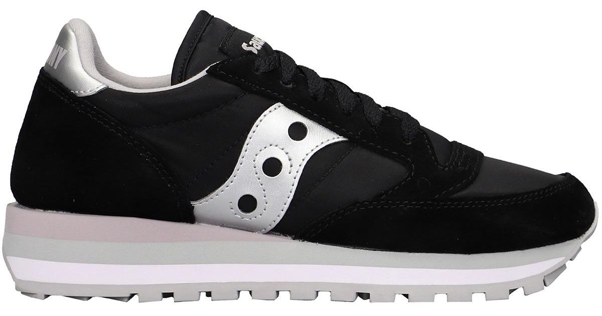 Saucony Jazz Triple Sneakers In Black Suede And Fabric | Lyst