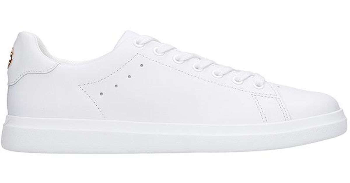 Tory Burch Howell Court Sneakers In White Leather - Lyst