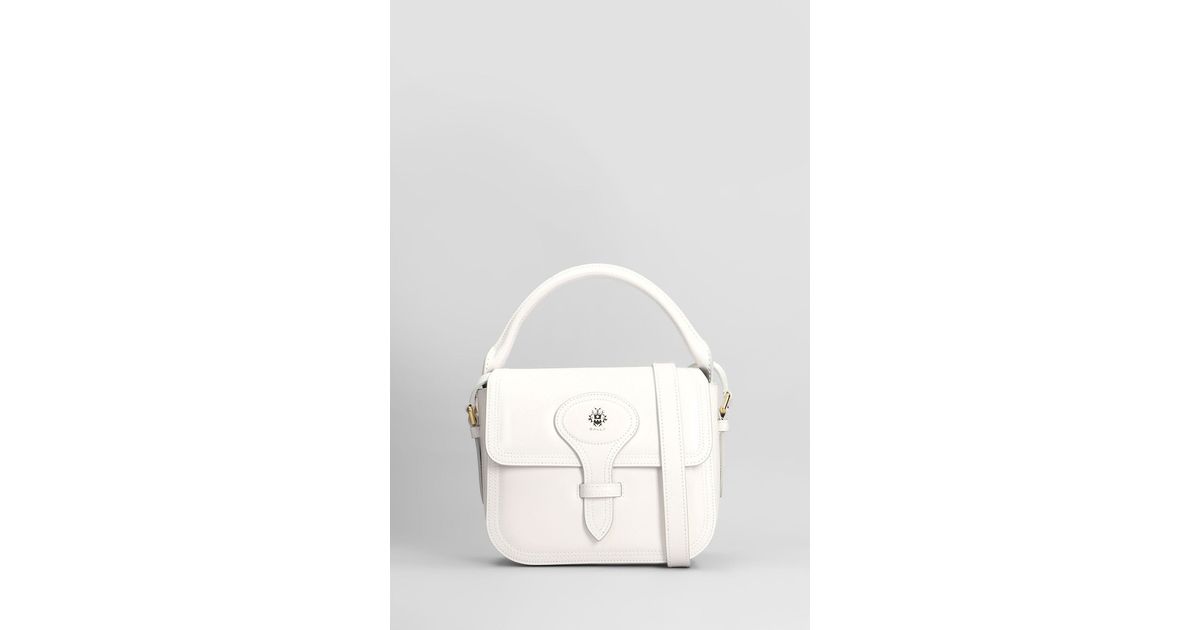 Bally Beckett Flap S Shoulder Bag in White | Lyst