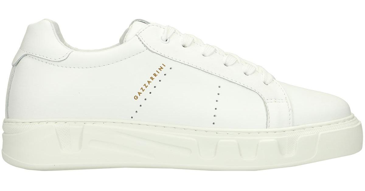 Gazzarrini Sneakers In White Leather for Men | Lyst
