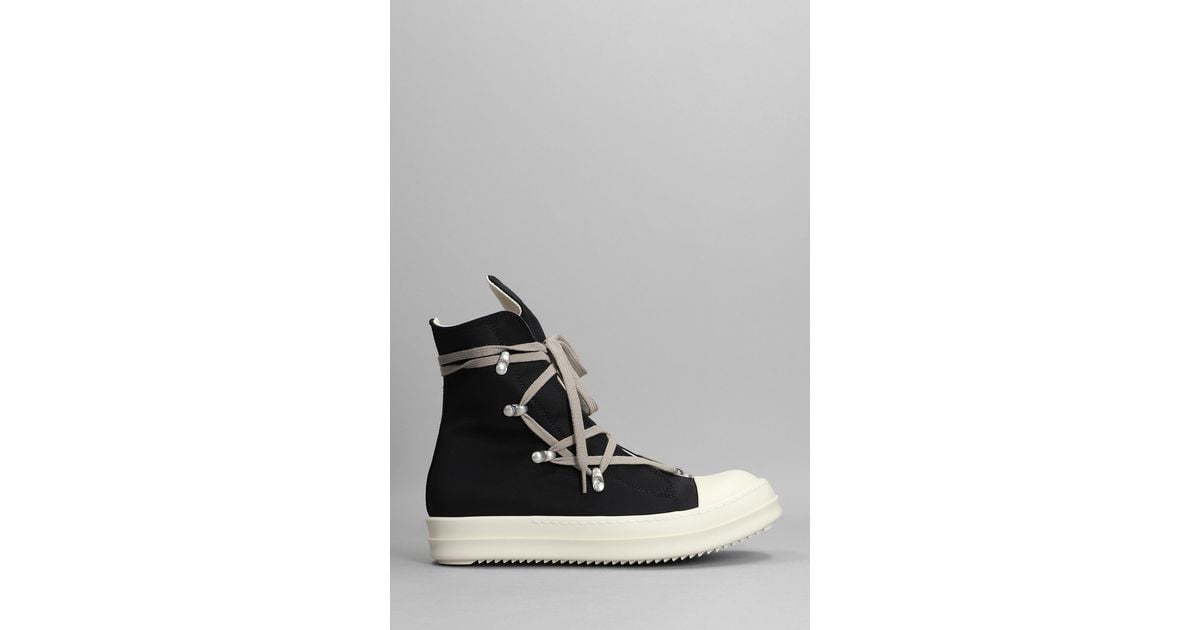 Rick Owens Hexa Sneakers In Black Leather | Lyst Rick Owens Hexa Sneakers In Black Leather | Lyst