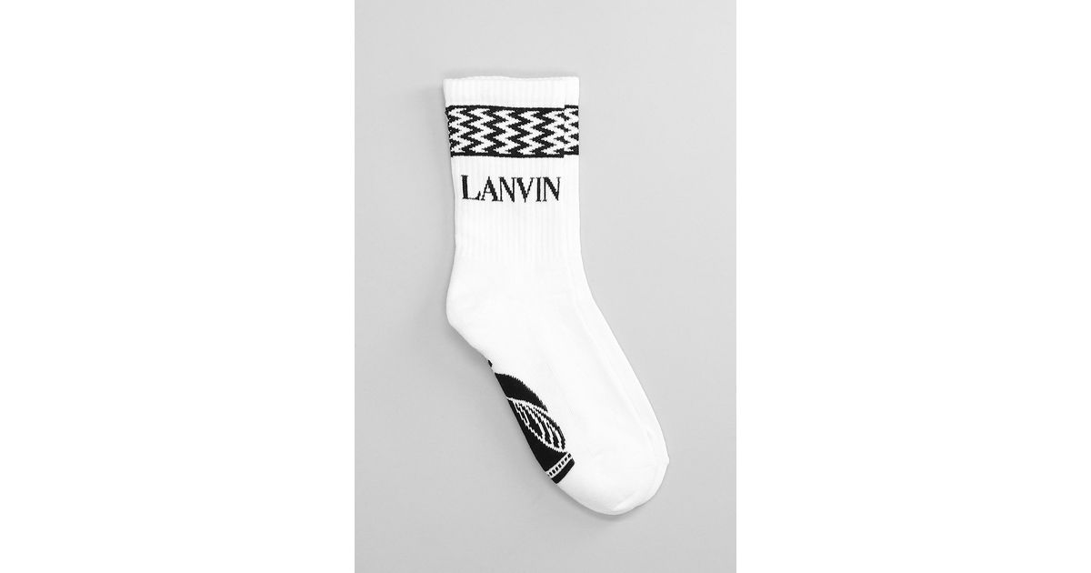 LANVIN | SCOTTON SOCKS BLACK & MULTI ソックス Lanvin Curb Socks | Lanvin