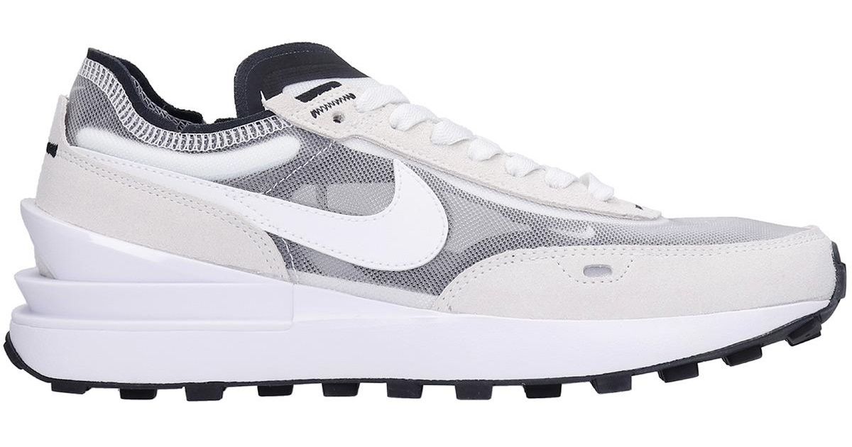 nike waffle one mens white