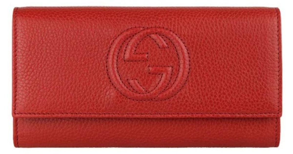 Gucci 598206 A7m0g 6523 Calf-skin Leather Flap-closure Wallets ...